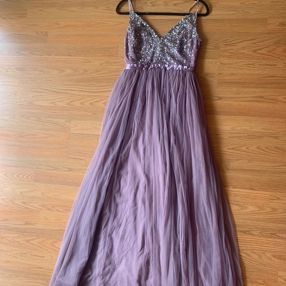 BHLDN size 6 beaded floor length formal dress - Picture 6 of 6